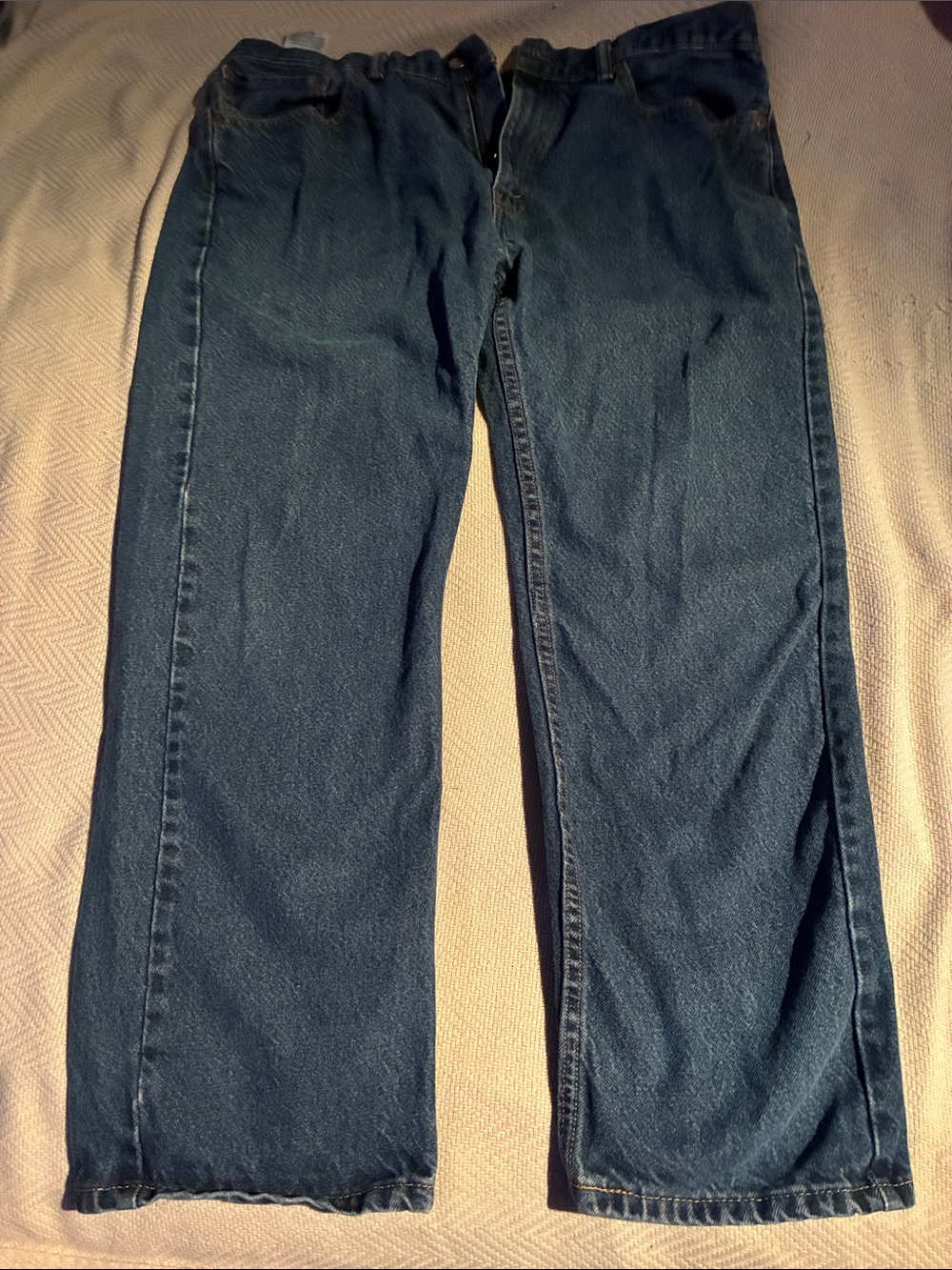 Men's Classic Dark Blue Jeans